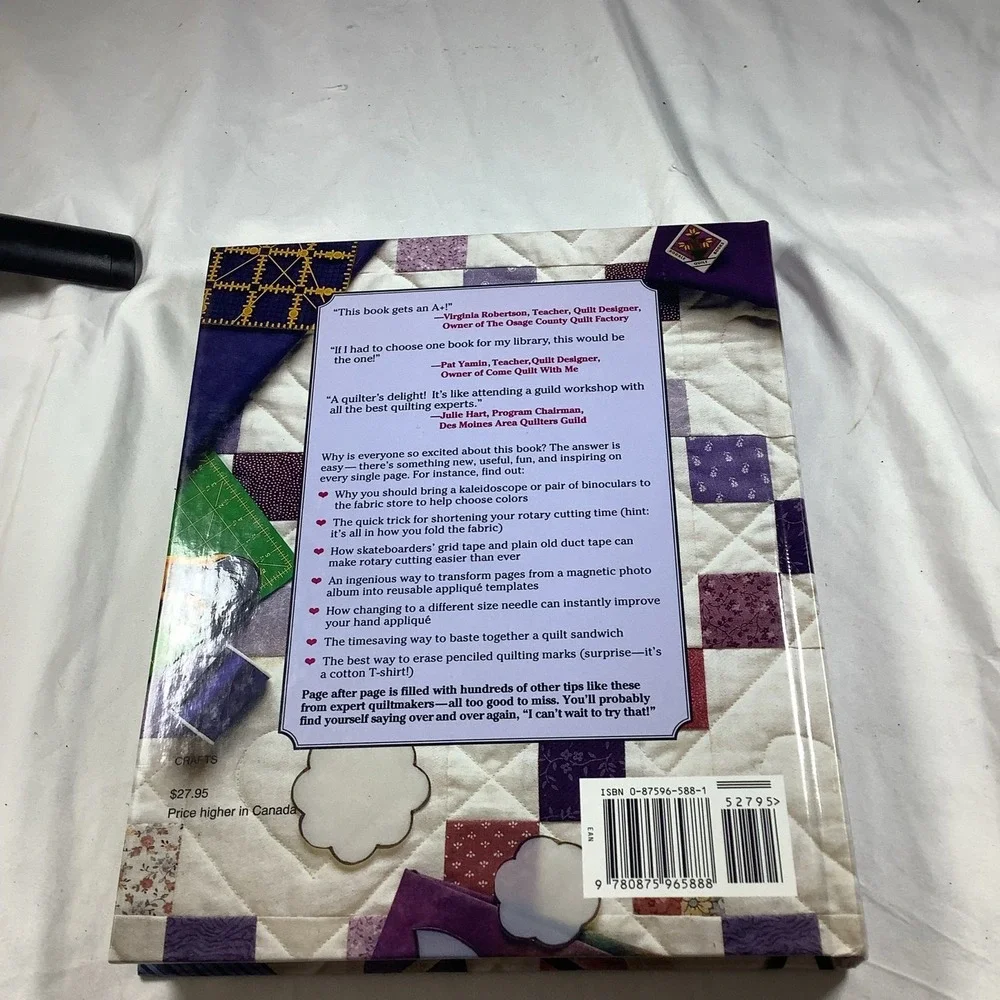 Quiltmaking Tips Techniques Rodale Quilt Book 1994 Hardcover‎ Jane Townswick